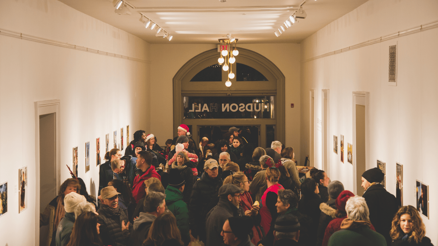 Winter Walk by the Historic Hudson Opera House