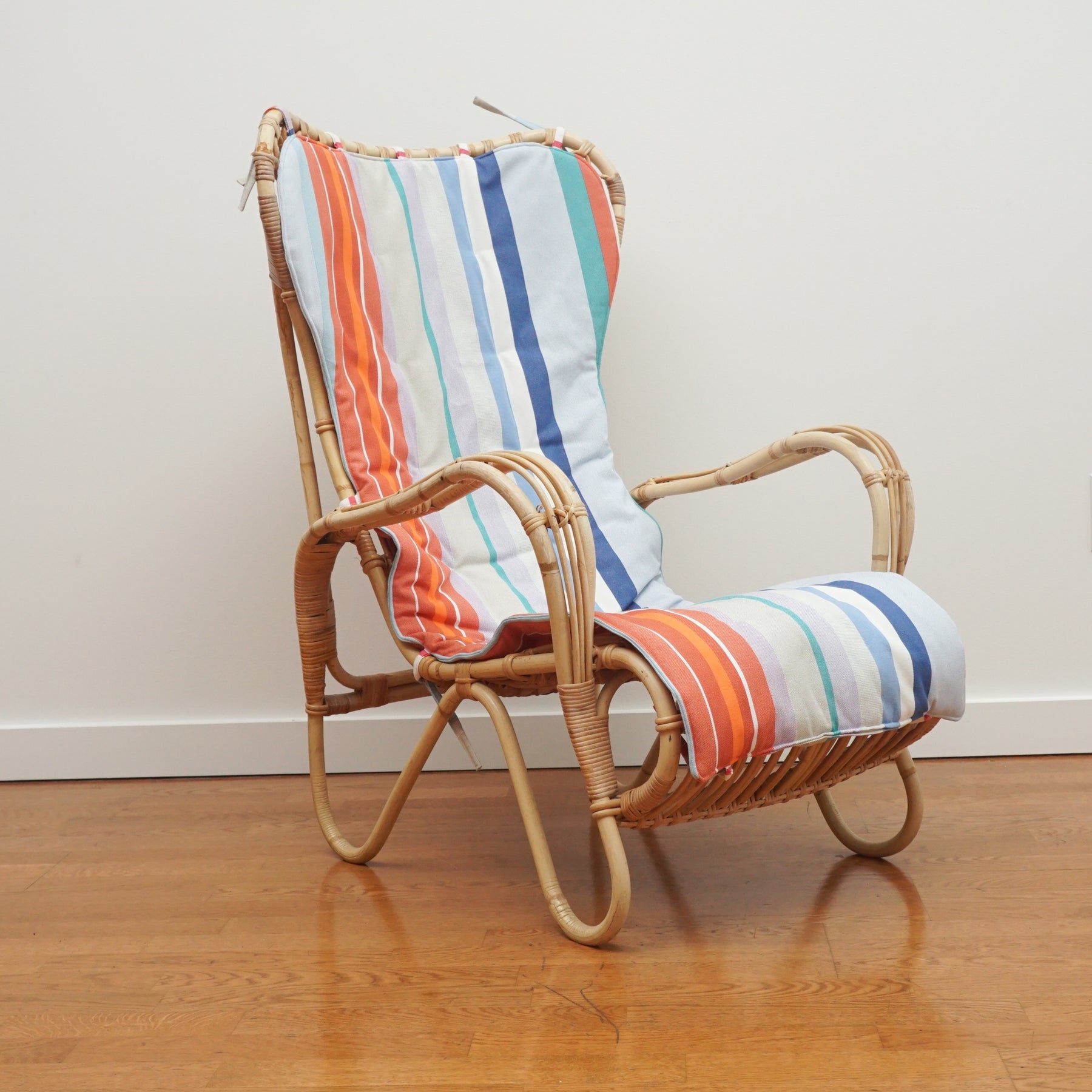Pair of Rattan Lounge Chairs foley cox HOME
